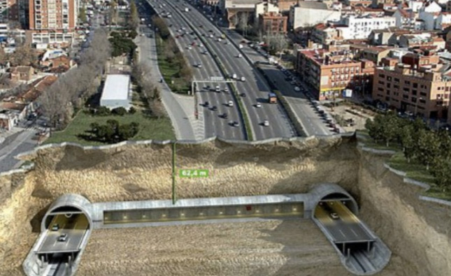 El soterramiento de la M-30 en Madrid